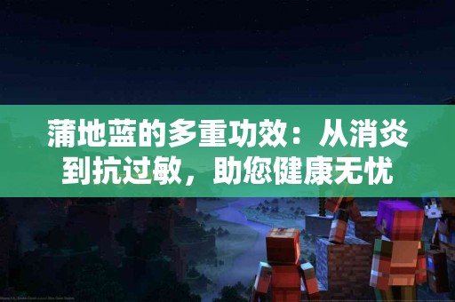 蒲地蓝的多重功效：从消炎到抗过敏，助您健康无忧