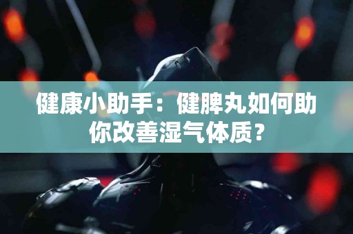 健康小助手：健脾丸如何助你改善湿气体质？