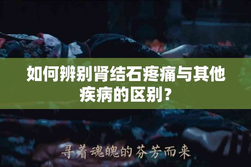 如何辨别肾结石疼痛与其他疾病的区别？