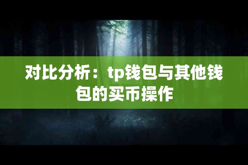 对比分析：tp钱包与其他钱包的买币操作