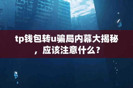 tp钱包转u骗局内幕大揭秘，应该注意什么？
