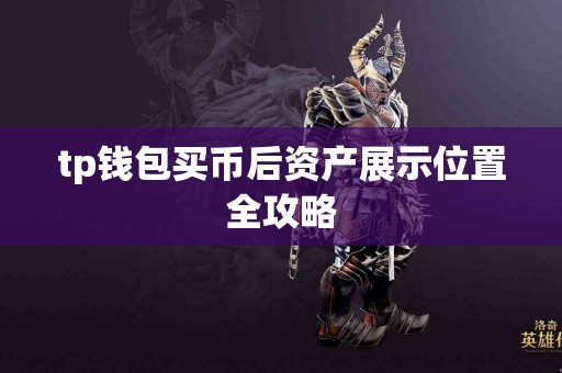 tp钱包买币后资产展示位置全攻略