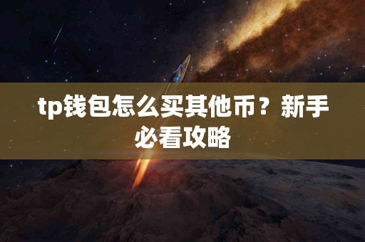 tp钱包怎么买其他币？新手必看攻略
