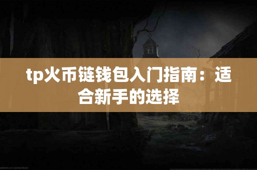 tp火币链钱包入门指南：适合新手的选择