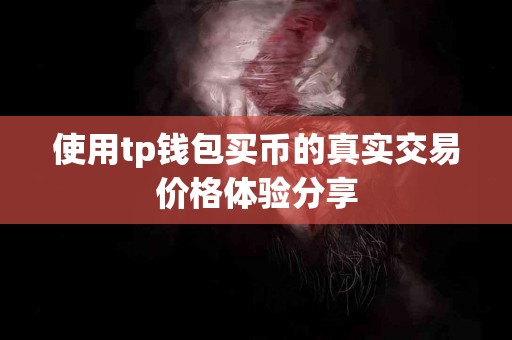 使用tp钱包买币的真实交易价格体验分享