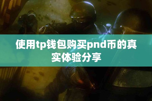 使用tp钱包购买pnd币的真实体验分享