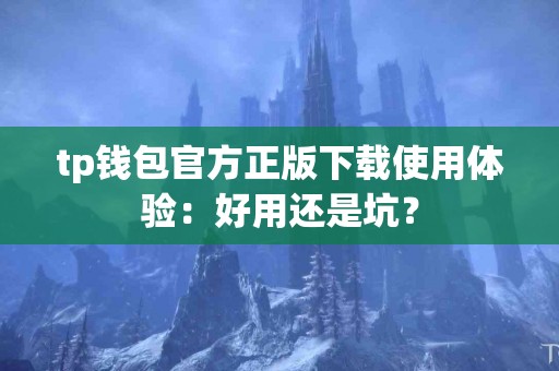tp钱包官方正版下载使用体验：好用还是坑？