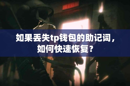 如果丢失tp钱包的助记词，如何快速恢复？