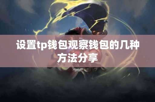 设置tp钱包观察钱包的几种方法分享