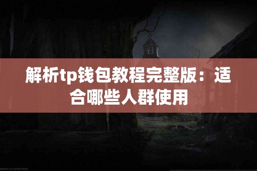 解析tp钱包教程完整版：适合哪些人群使用