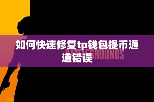 如何快速修复tp钱包提币通道错误