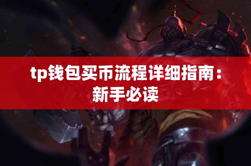 tp钱包买币流程详细指南：新手必读