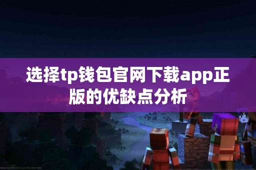 选择tp钱包官网下载app正版的优缺点分析