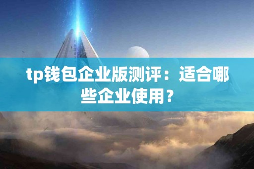 tp钱包企业版测评：适合哪些企业使用？